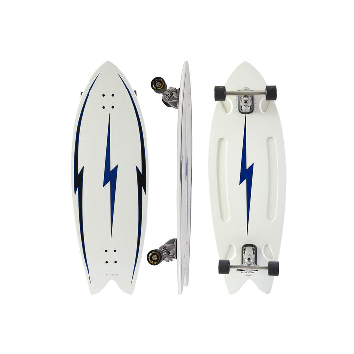Hamboards Pescadito 43 Birch — Swallow Tail Surfskate Longboard