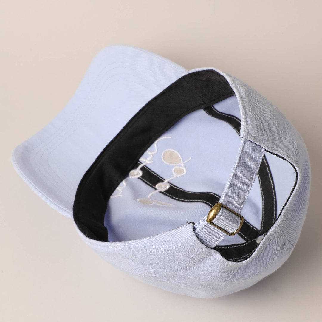 Dog Mom Lettering Embroidery Baseball Cap: CLAY / One Size