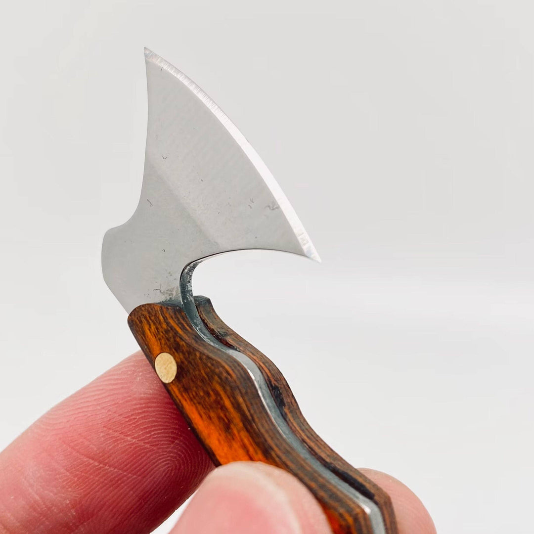 Wooden Handle Mini Stainless Steel Axe With Protective Cover