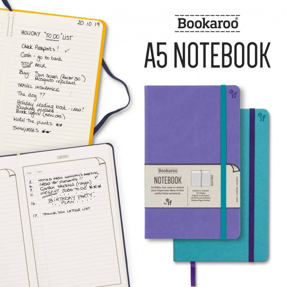 Bookaroo A5 Notebook: Gold