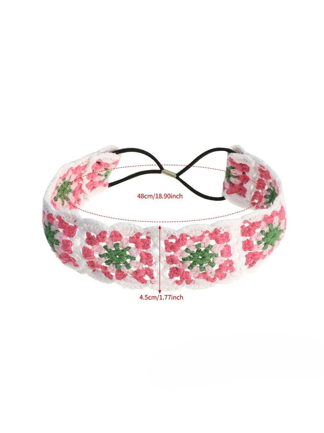 Scarvii Vintage Crochet Floral Headband