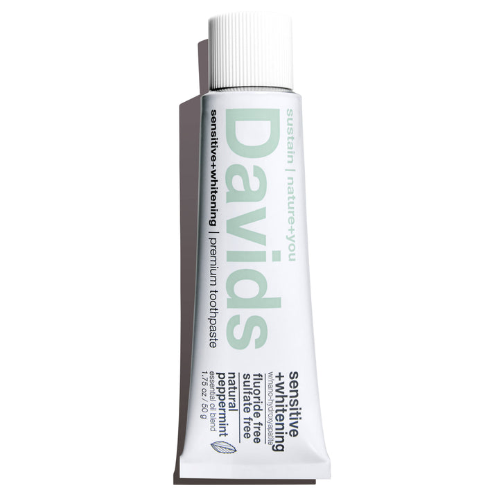 Davids travel size premium toothpaste / sensitive+whitening