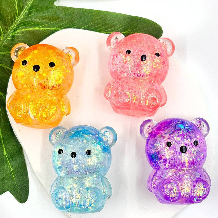Bear Aurora Slow Rebound Squeeze Toy Stress Relief: Malt Sugar Orange