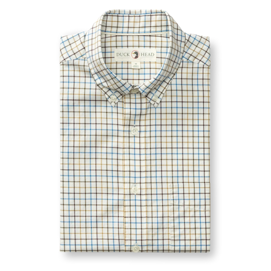 M's Joyner Plaid LS Cotton Twill Sport Shirt