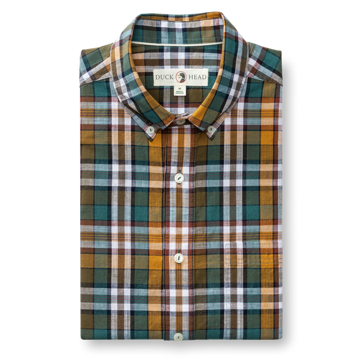 M's Toni Plaid LS Cotton Slub Sport Shirt