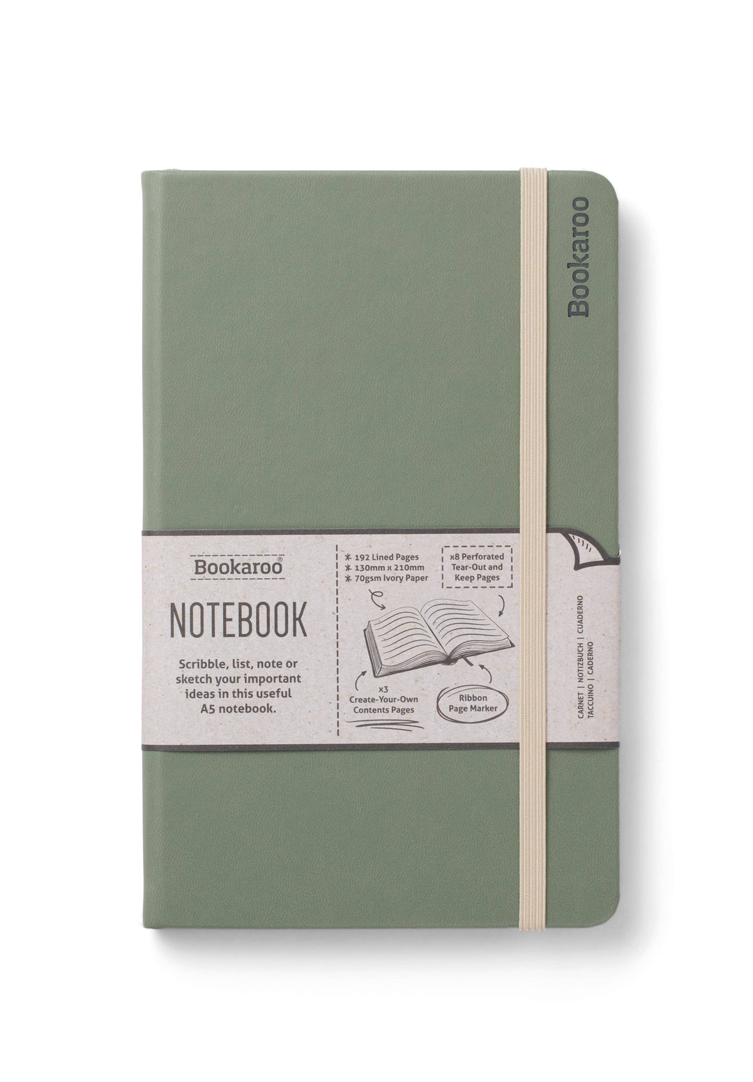 Bookaroo A5 Notebook: Gold