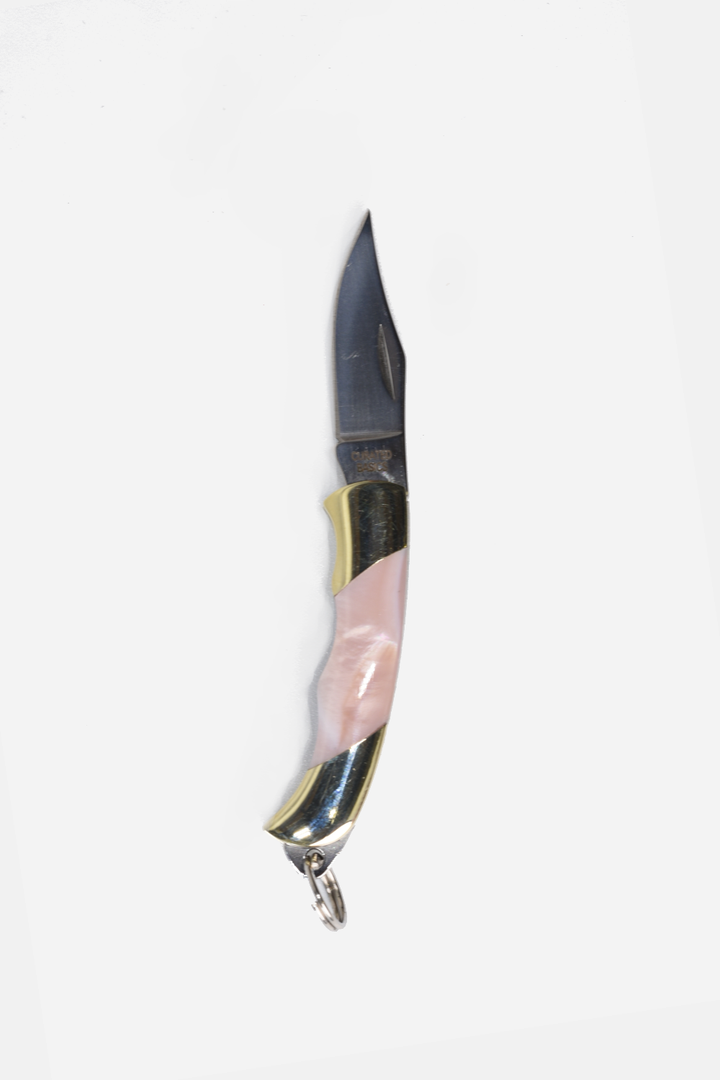Assorted Mini Inlay Folding Knife: Antler