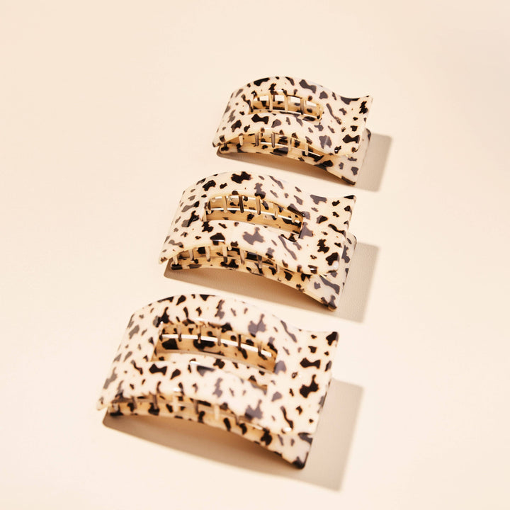 Flat Rectangle Hair Clip, Medium