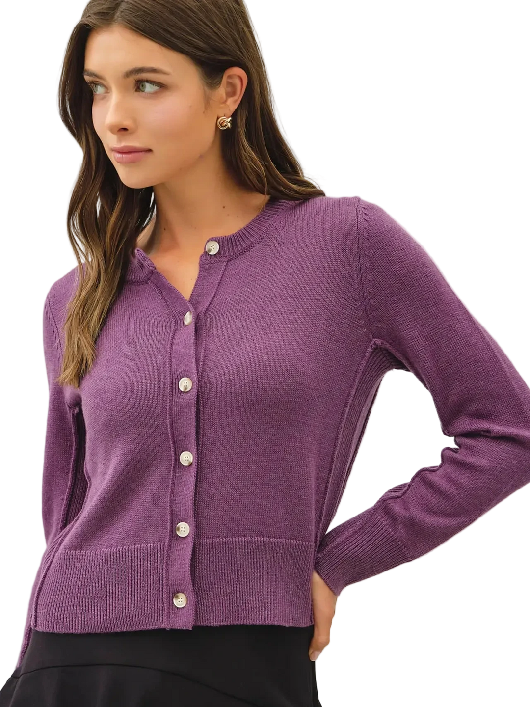 W's Classic Cut Button-Up Cardigan