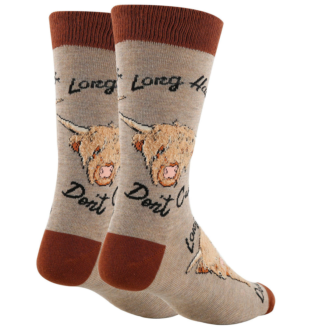 Hair Don't Care | Men's Funny Cotton Crew Socks