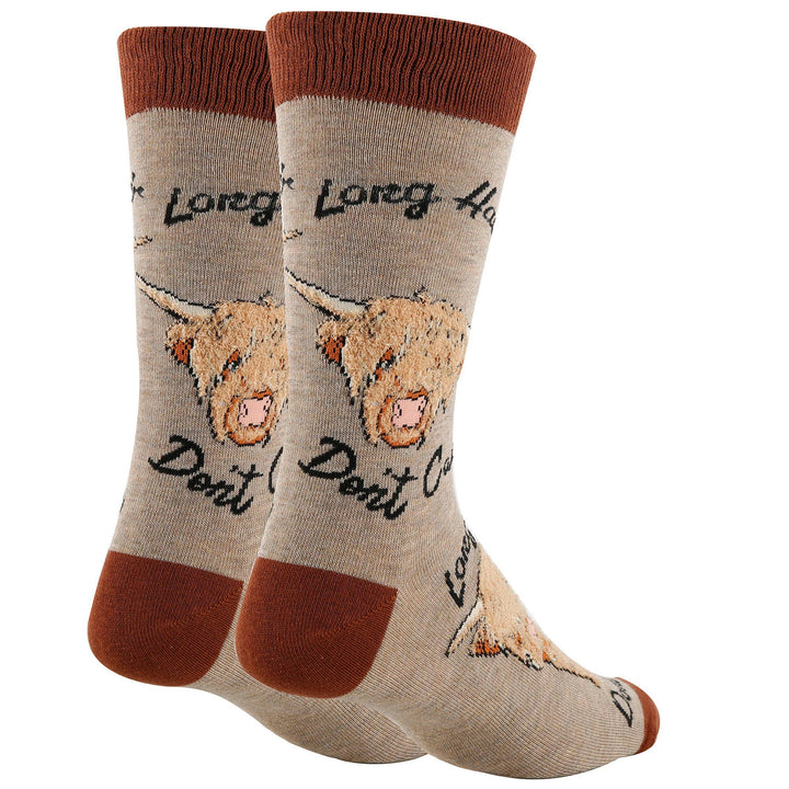 Hair Don't Care | Men's Funny Cotton Crew Socks
