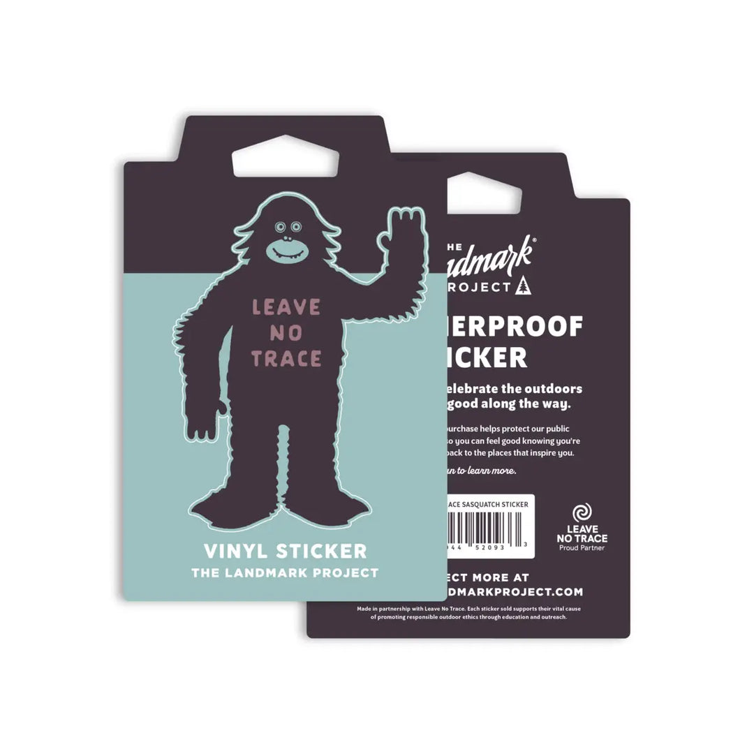 Leave No Trace Sasquatch Sticker