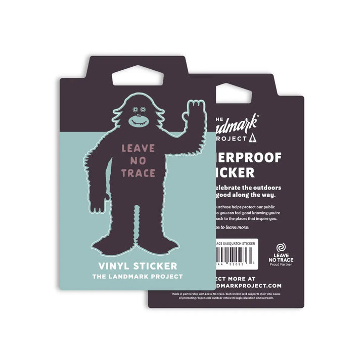 Leave No Trace Sasquatch Sticker