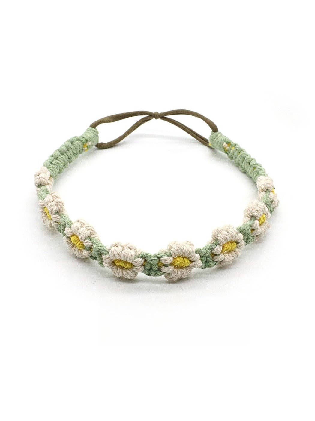 Scarvii - Headband & Hair Accessory with Daisy Flower: Yellow