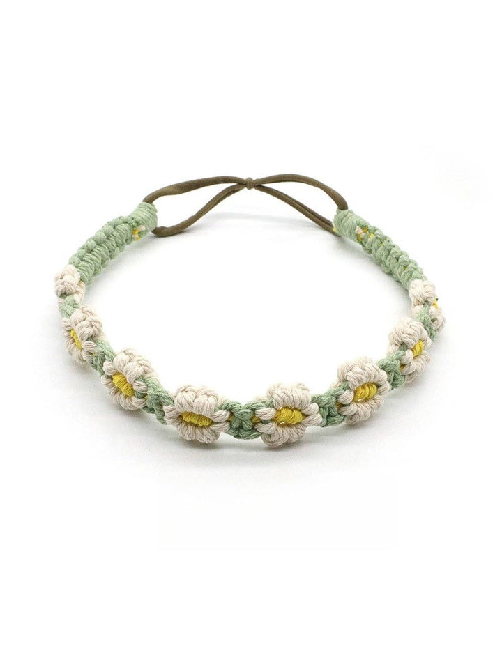 Scarvii - Headband & Hair Accessory with Daisy Flower: Yellow