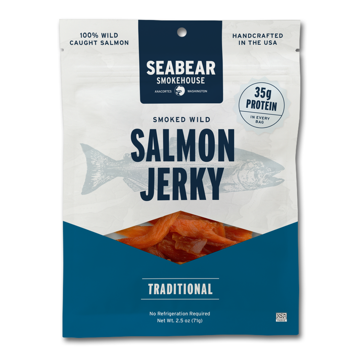 Traditional Smoked King Salmon Jerky