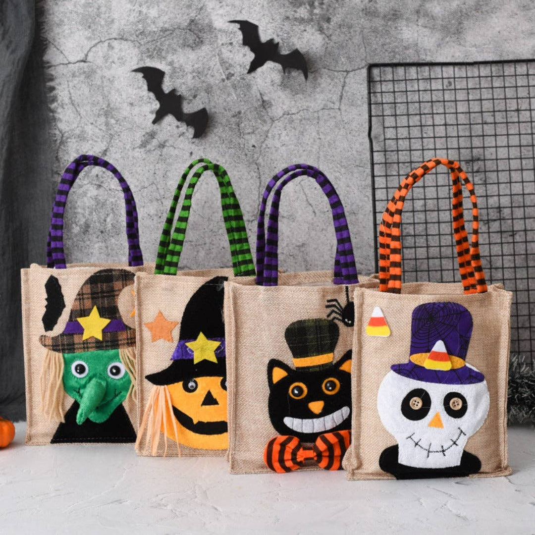 Hallo - Halloween Non-Woven Candy Bag: White