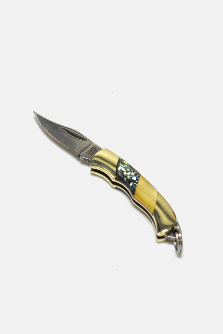 Assorted Mini Inlay Folding Knife: Antler