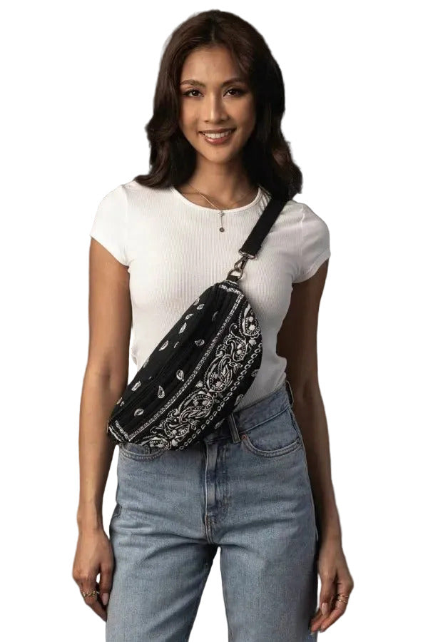 Bandana Crossbody, Black