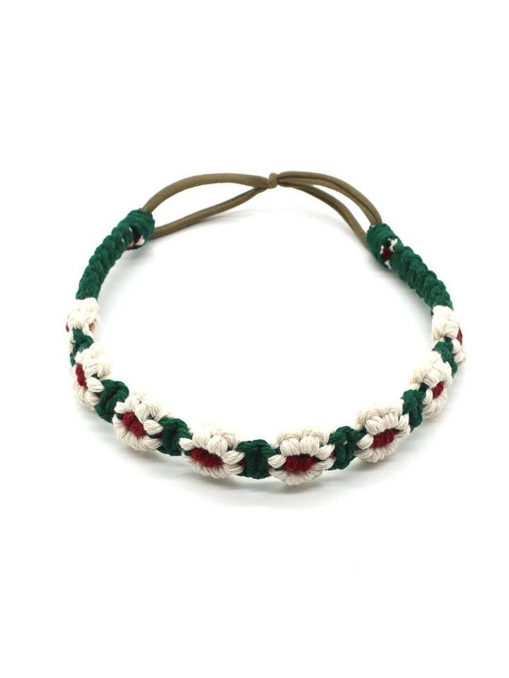 Scarvii - Headband & Hair Accessory with Daisy Flower: Orange