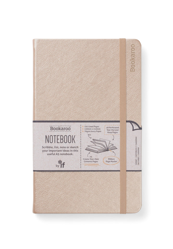 Bookaroo A5 Notebook: Gold