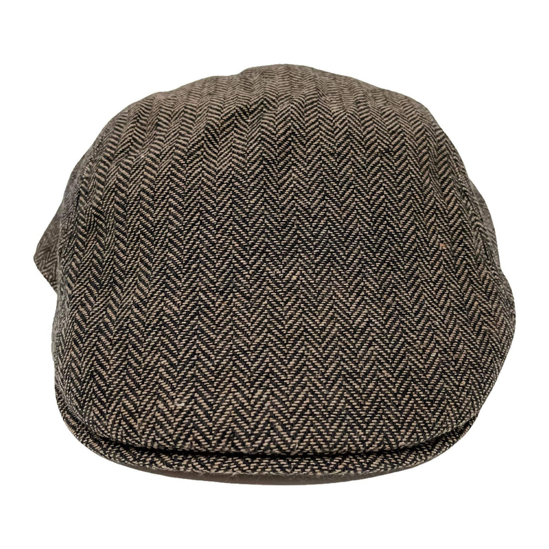 Newsboy Flat Cap - Style Mikey: Brown / XS/S