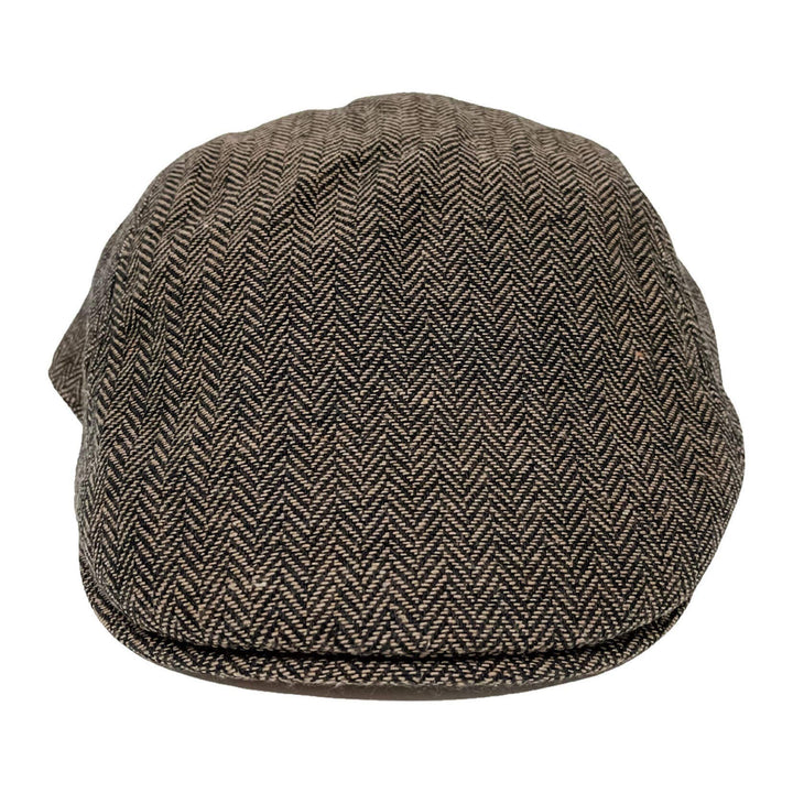 Newsboy Flat Cap - Style Mikey: Brown / L/XL