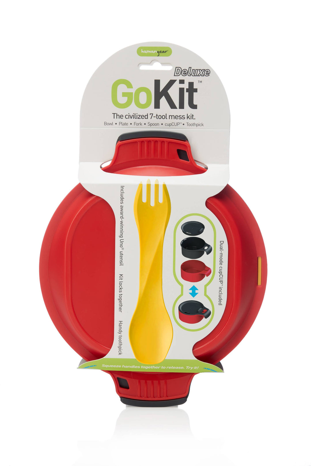 GoKit - Utensil and Plate Mess Kit Set: Blue / Light