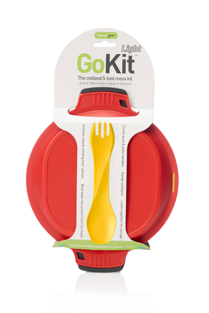 GoKit - Utensil and Plate Mess Kit Set: Blue / Light