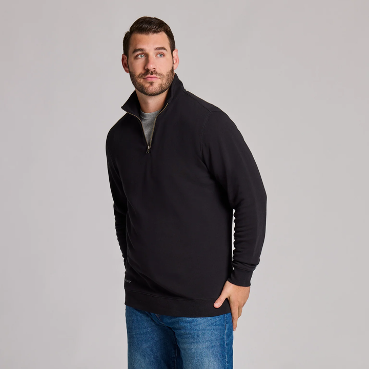 M'S Solid French Terry 1/4 Zip