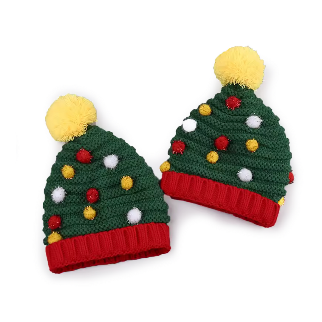 Crazy Cute Christmas Beanie, Green
