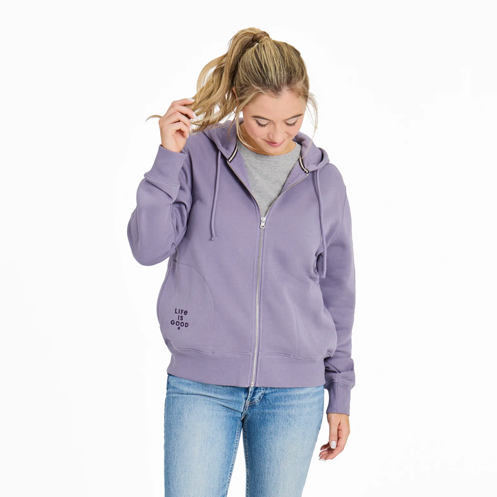 W's Crafty LIG Stacked Good Vibes Fleece Zip Hoodie