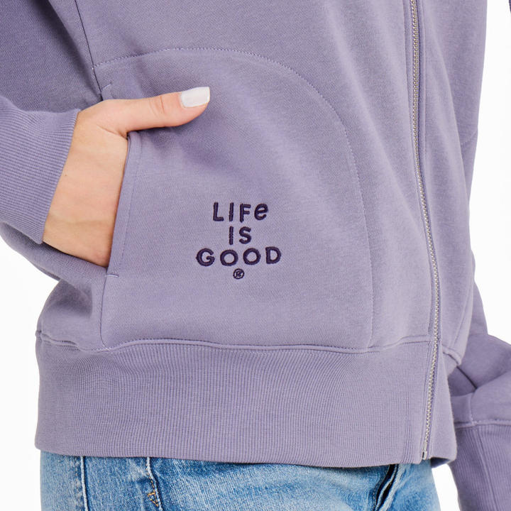 W's Crafty LIG Stacked Good Vibes Fleece Zip Hoodie