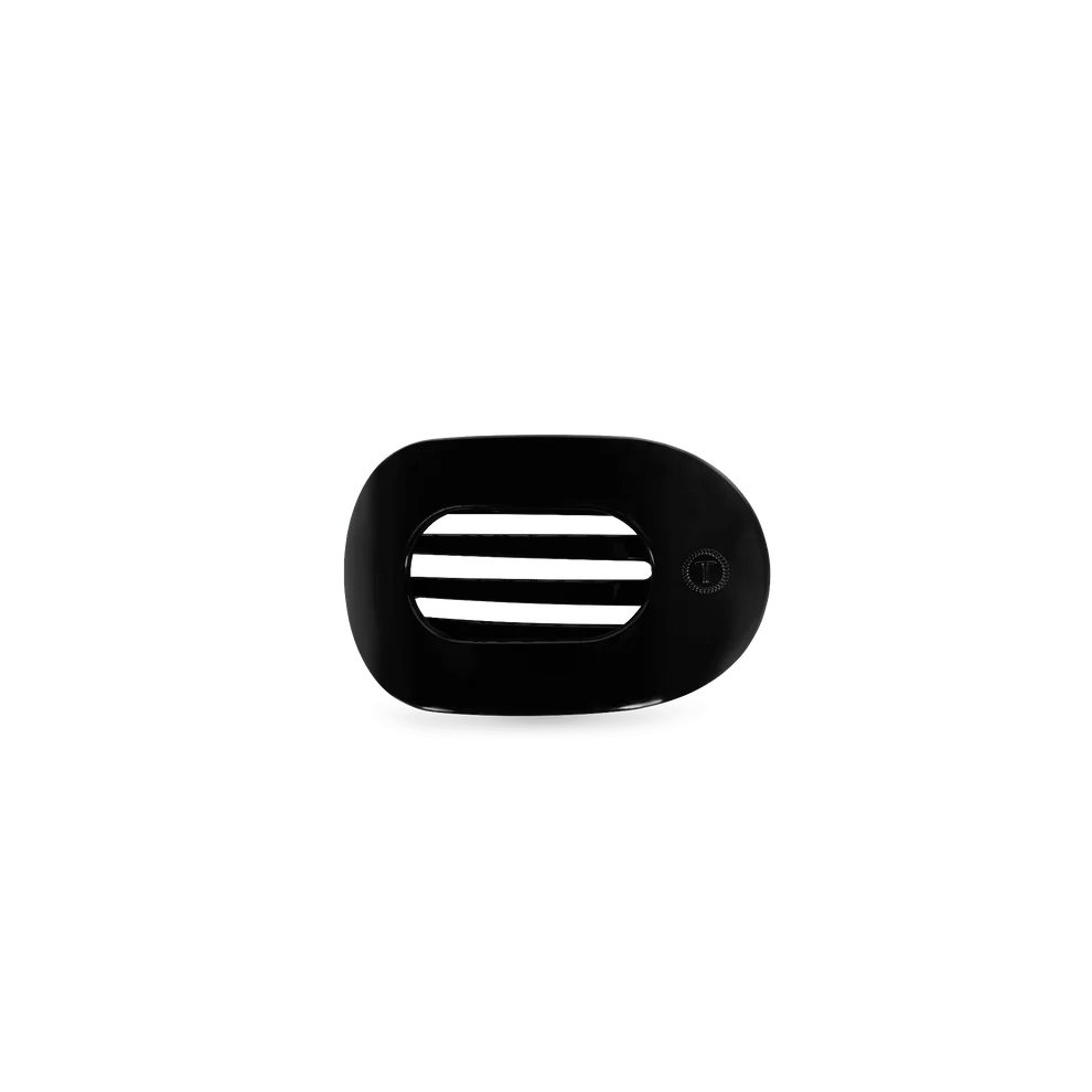 Flat Round Hair Clip | Tiny | Jet Black