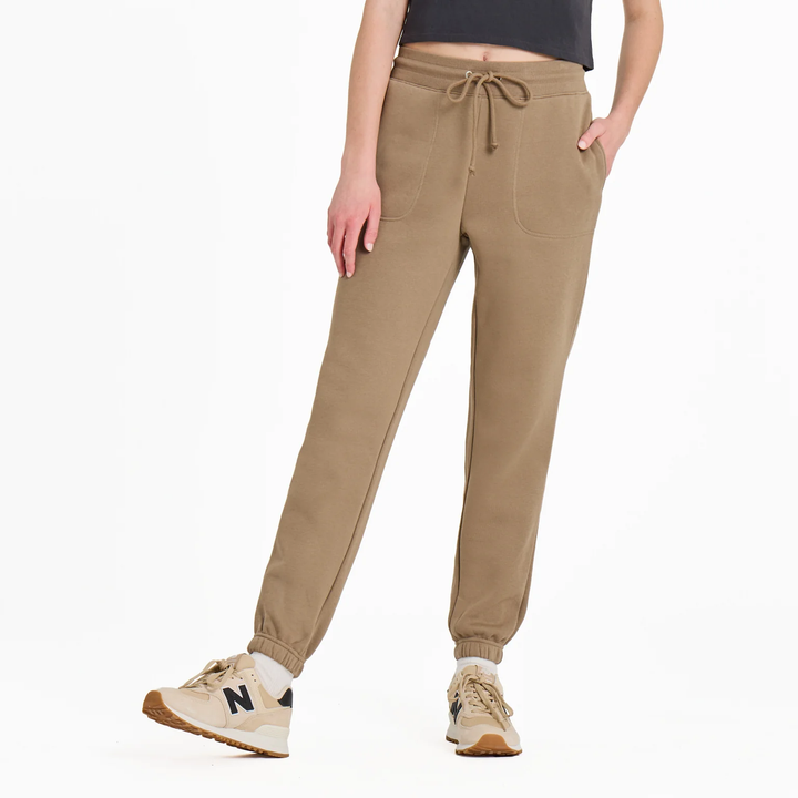 Women's Solid Good Vibes Fleece Jogger