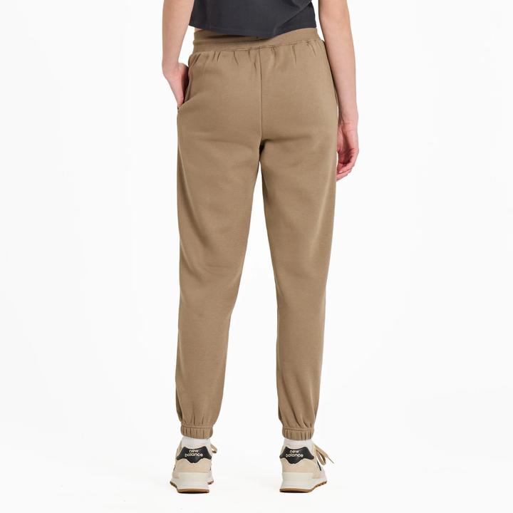 Women's Solid Good Vibes Fleece Jogger