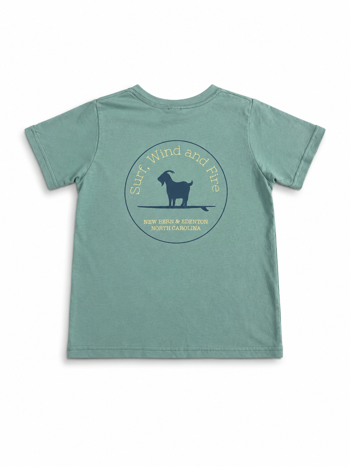 Kids Surfing Goat S/S T-Shirt, Saltwater