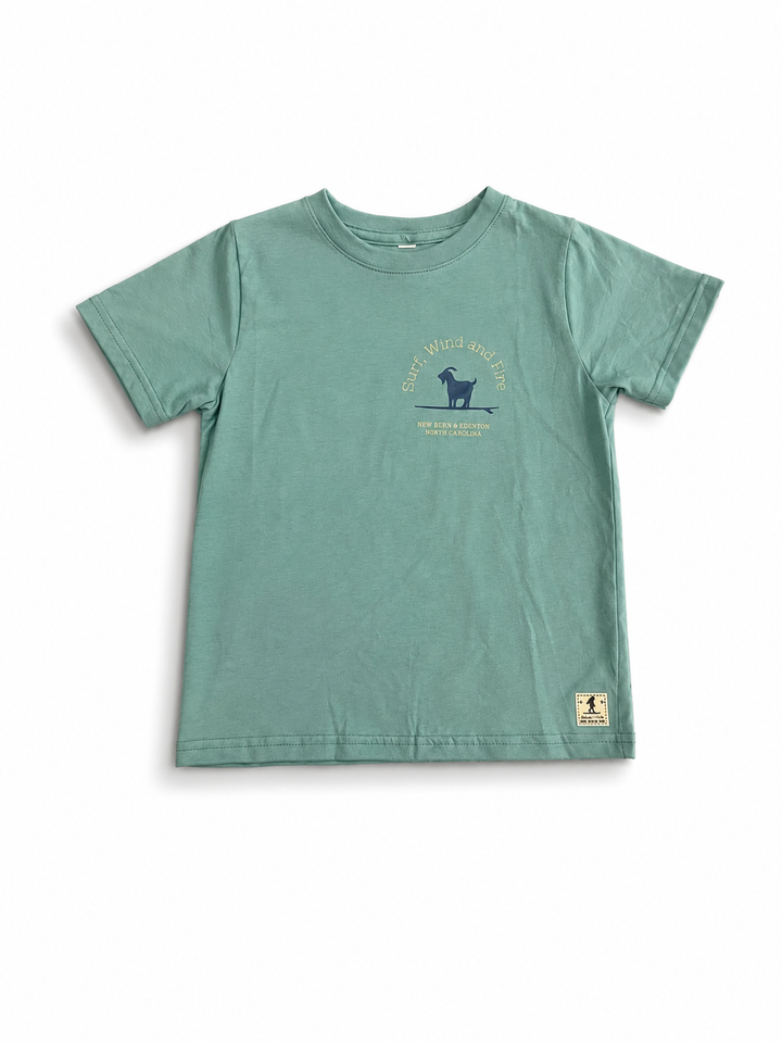 Kids Surfing Goat S/S T-Shirt, Saltwater