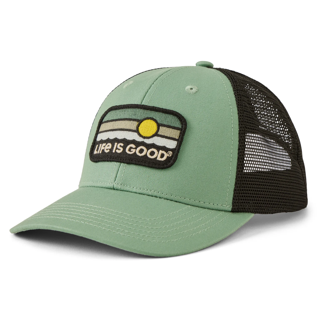 Trucker Sunrise Water Stripe