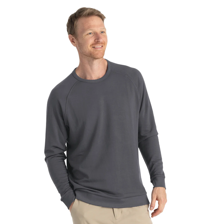 M's Bamboo Lightweight Fleece Crew