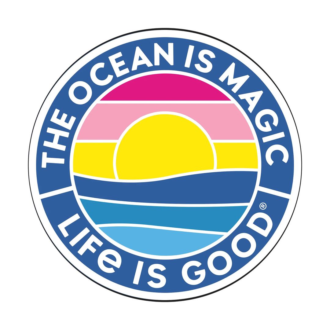 4" Circle Sticker The Ocean Is Magic Coin