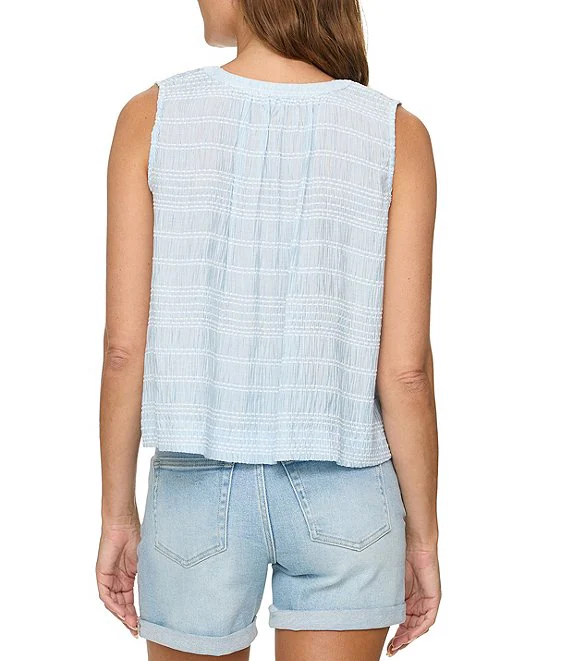 W's Marina Textured Button Front Tank