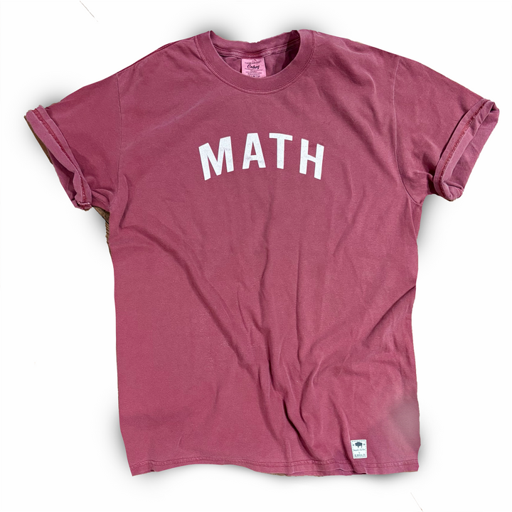 Math T-shirt, Vintage Red
