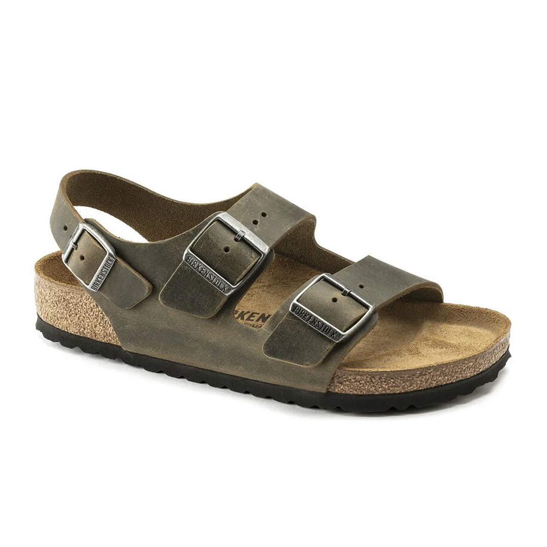 Milano Oiled Leather, Faded Khaki