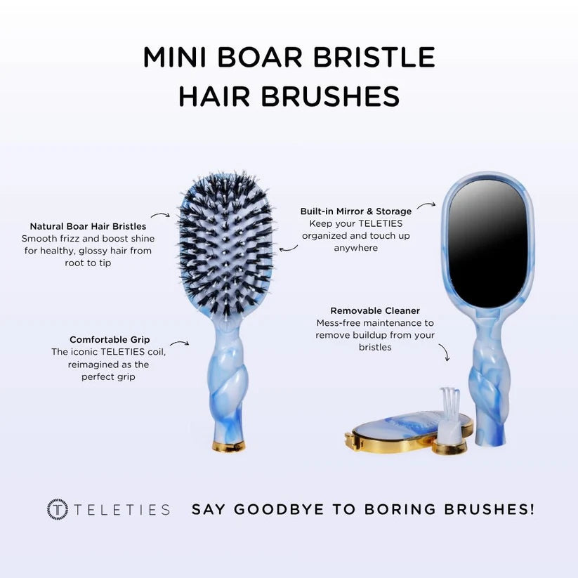 Boar Bristle Hair Brush | Mini | Tide & True