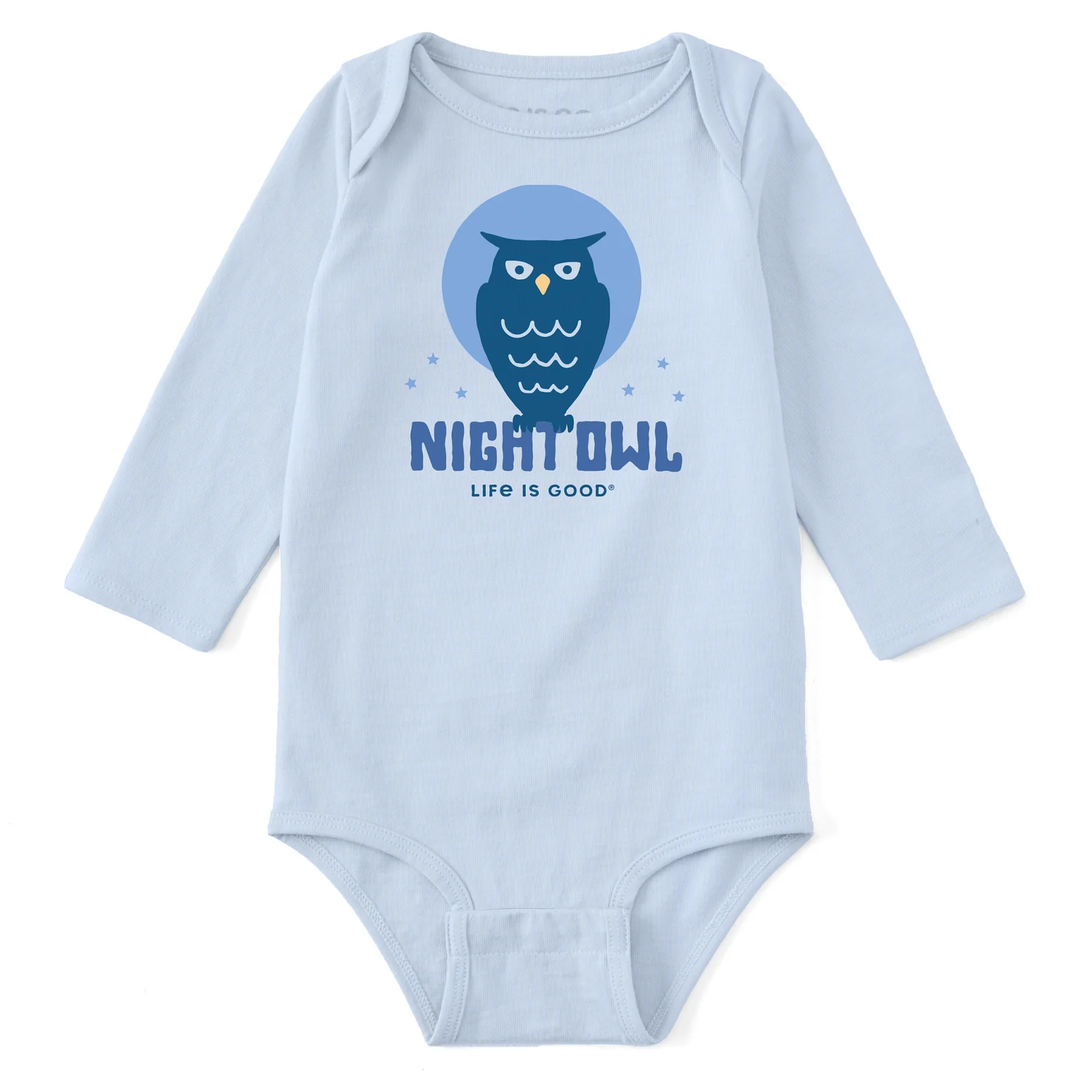 Infant's L/S Crusher Bodysuit Crafty Night Owl Clean