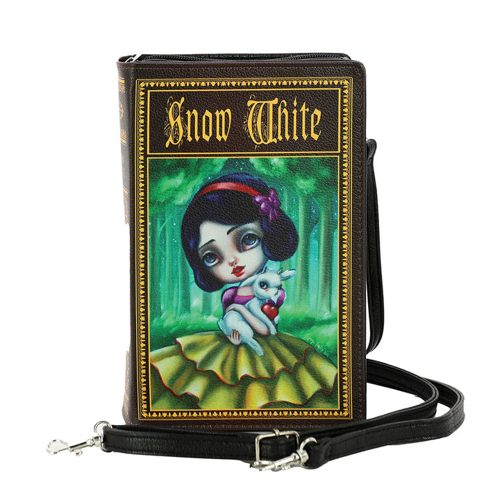 Storybook Clutch Bag with Removable Wristlet and Shoulder Strap