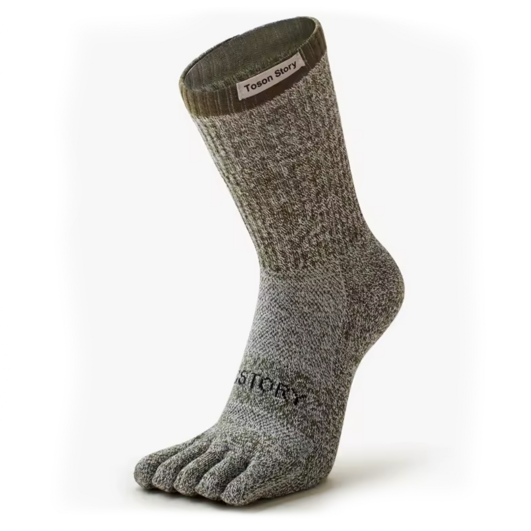 8.5 - 11.5 Womens, Merino Wool Toe Sock. Hiking