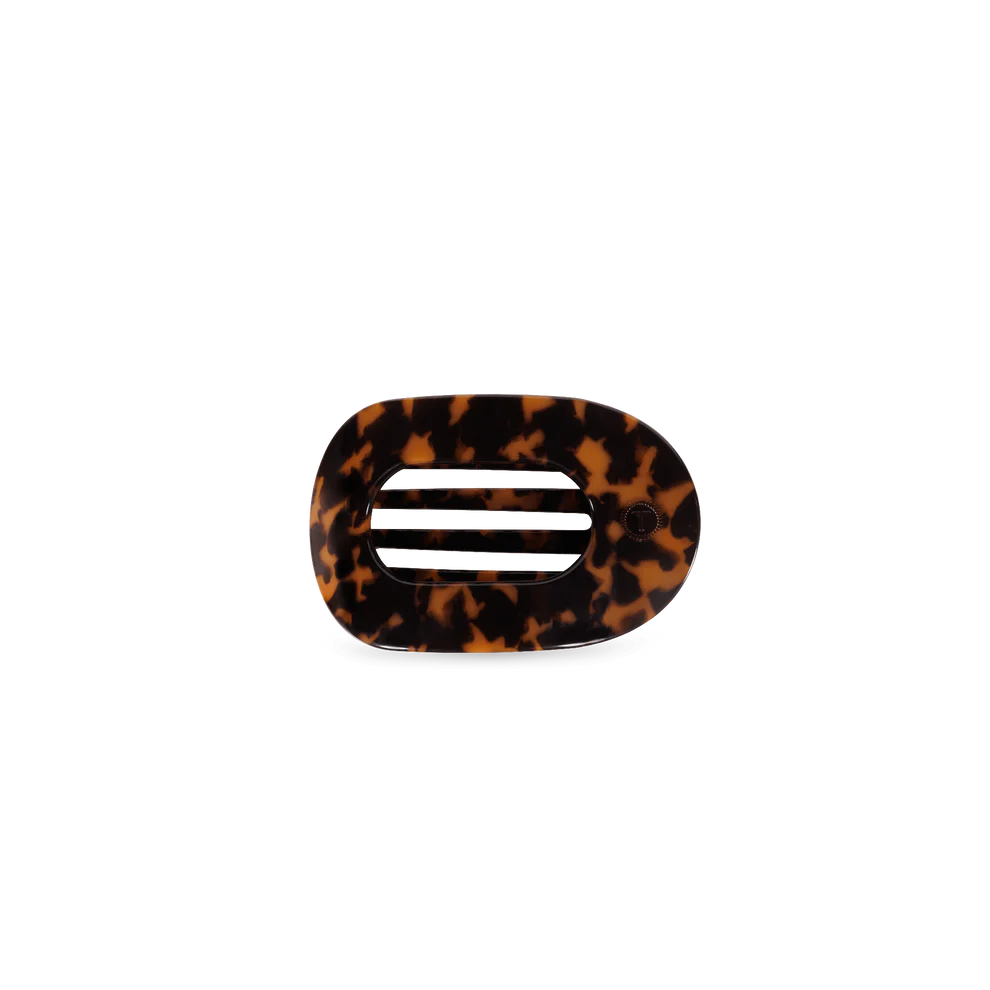 Flat Round Hair Clip | Tiny | Tortoise