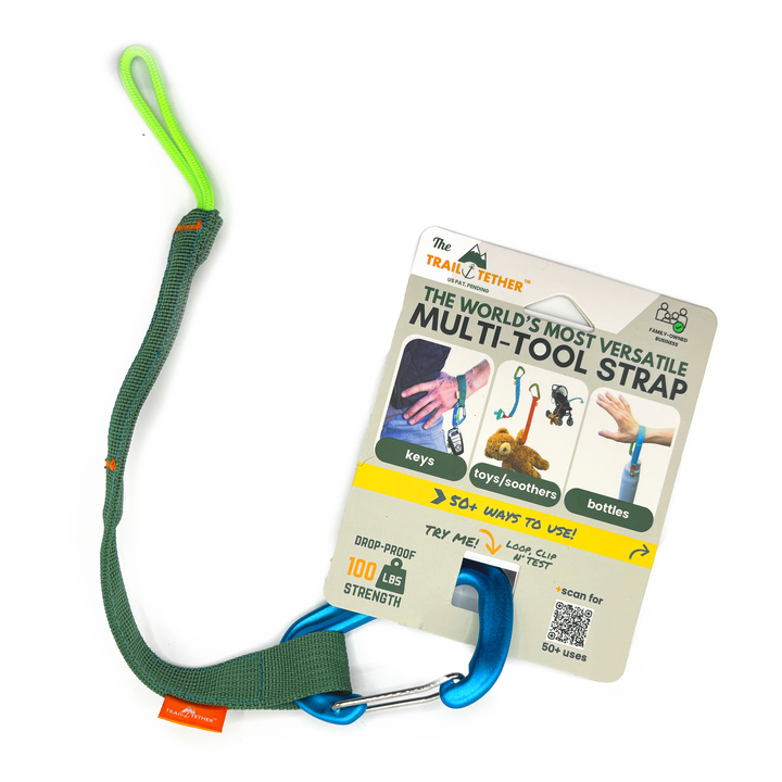 Trail Tether: Hiking-Rated Pacifier Clip and Multi-Use Strap